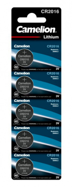 Батарейка Camelion CR2016 Lithium BL-5 75mAh (5шт) блистер